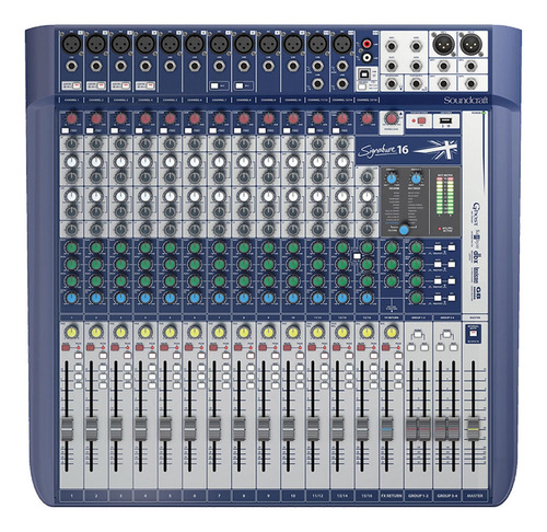 Mesa De Som Soundcraft Signature 16