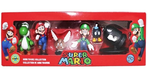 Súper Mario Mini Figuras  Luigi Colección Decoración Muñecos