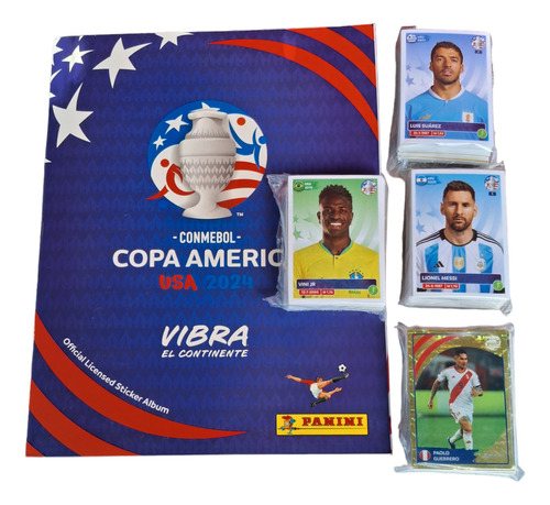 Copa America Usa 2024 Album Figuritas Panini Completo 