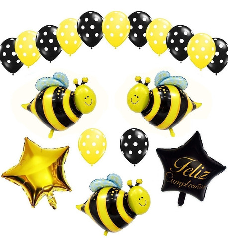 Set De Globos Abejas Bichitos Animalitos Abejitas