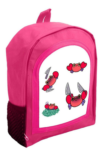 Mochila Infantil Rosa Nena Nene Bichos Kawaii Rr21