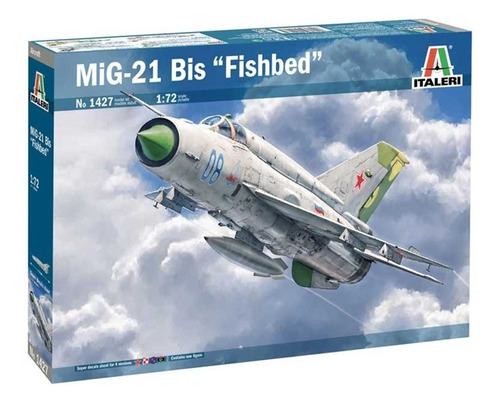 Italeri Avion Mig 21 Bis Fishbed 1/72 P/ Armar Pintar 1427