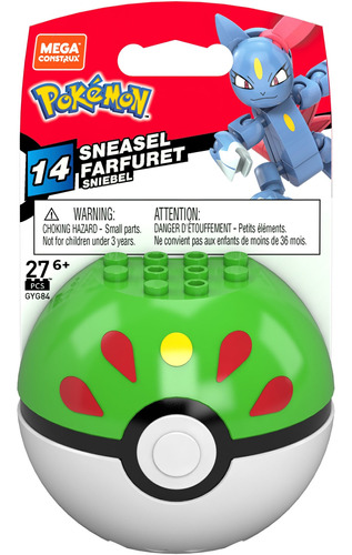 Mega Construx Pokémon Sneasel Pokebola!!