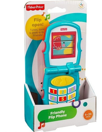 Fisher Price Celular Infantil Bebê Flip Musical Mattel Y6979