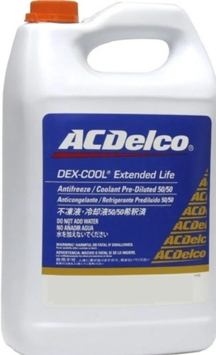 Refrigerante Dexcool 50/50 Diluido Anaranjado 