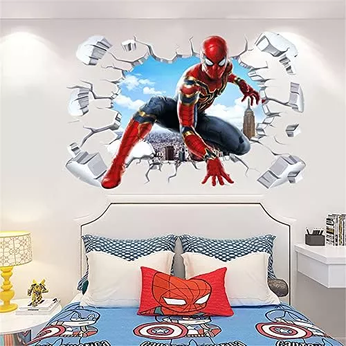 Aoligl Pegatinas De Pared De Superhéroe Spider-man, Calcoman