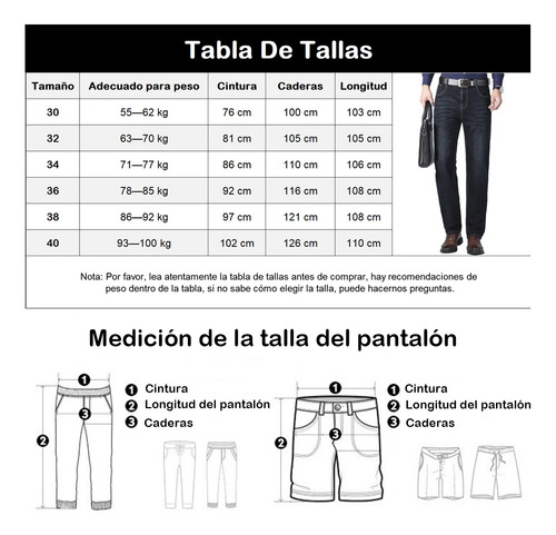 Pantalones Vaqueros Clásicos Para Hombre De Pierna Recta