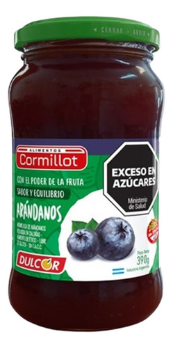 Pack Mermelada Arandano Dr. Cormillot 390g X 6 Un.