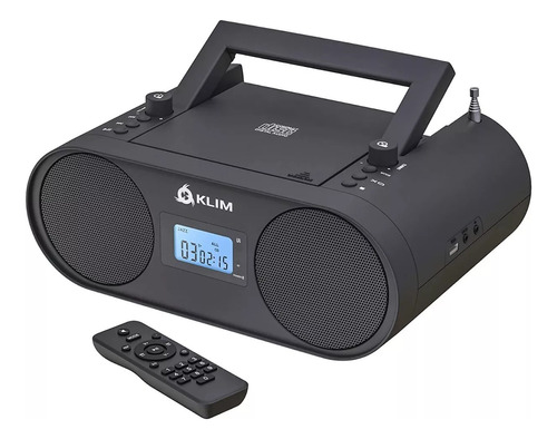 Radio Grabadora Recargable Cd Aux Bluetooth Memoria Control