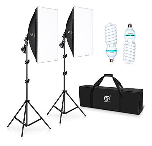 Sh Softbox - Kit De Iluminacion De Fotografia, Equipo De Ilu