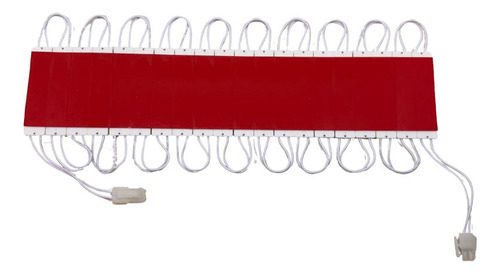 10pz Módulos 3 Led P/ Exterior C/lupa 110v Estructura Transparente.