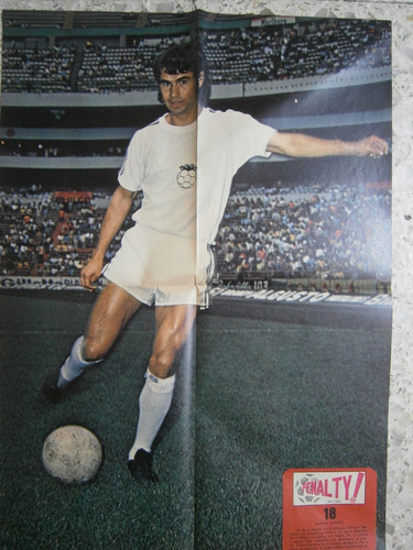 Manuel Manzo America Poster Cruz Azul Equipo Completo 1973