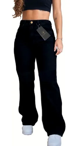 Calça jeans preta feminina store cintura alta mercado livre