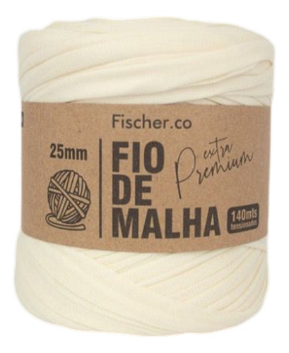 Fio De Malha Fischer 140m Crochê Artesanato Todas As Cores Cor 10 MANTEIGA