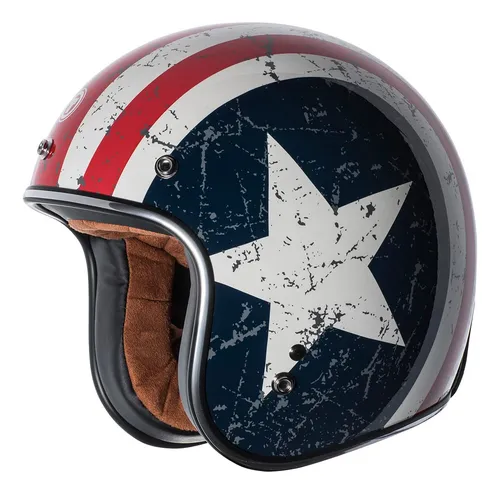 Torc T50 Route 66 Lucky 13 - Casco Abierto Con Graficos Cran