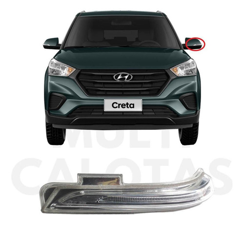 Pisca Seta Retrovisor Esquerdo Hyundai Creta 2016 A 2021