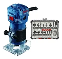 Comprar Router Bosch Gkf 550 550w 110v+set De Fresas 15 Piezas Bosch