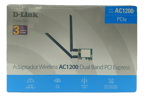 Adaptador Pci Wireless Ac1200 D-link Dwa-582