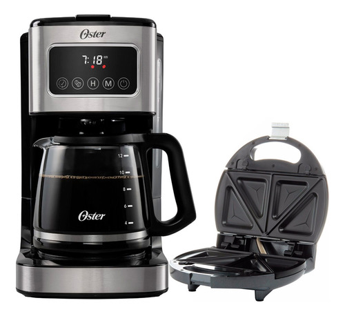 Cafetera Programable Oster De 12 Tazas Mas Sanguchera