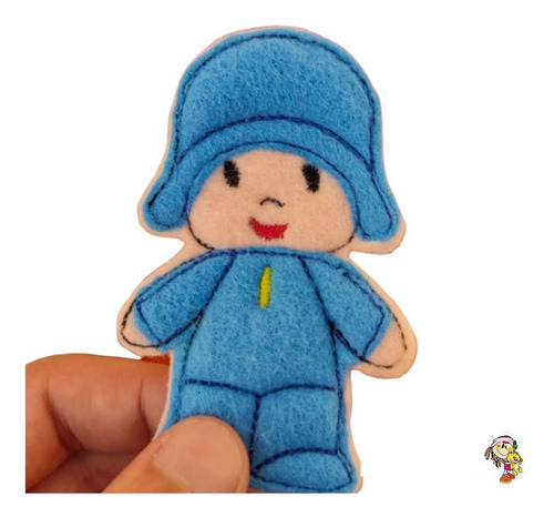 Imagen 2 de 6 de Titeres De Dedo Pocoyo Y Sus Amigos Set X 5 Bordados