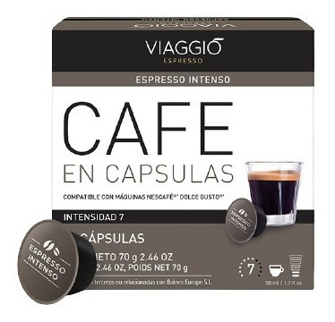 Imagen 3 de 7 de Pack 5 Cajas Café Viaggio Espresso Para Dolce Gusto
