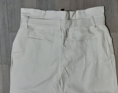 Pantalon Tobillero Jeans Paper Bag Mujer Tall Extra 18 / Xxl