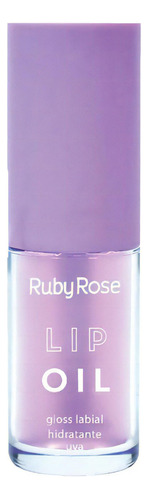 Óleo labial, hidratante labial, 6 aromas, cor de uva, rosa rubi