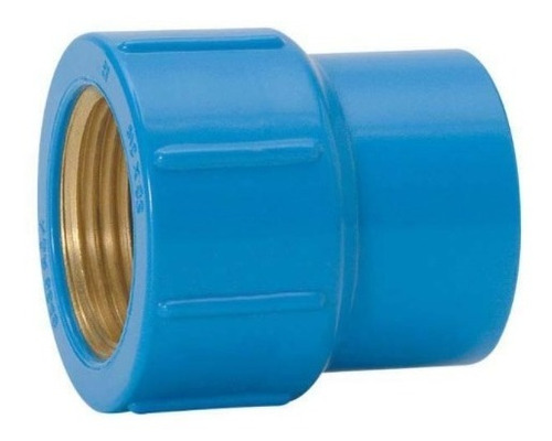 Luva Azul Bucha De Latão 20 Mm X 1/2 Amanco - Kit C/ 4 Pçs