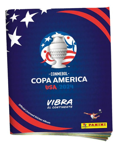 Álbum Tapa Blanda Conmebol Copa América Usa 2024 Original 