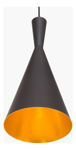 Lámpara De Colgar Form Design Beat Shade Flute (réplica) Color Negro