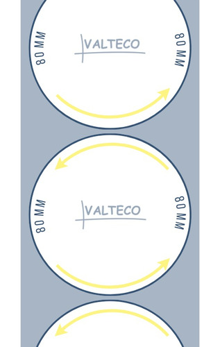 Pack 3 Etiquetas Blancas Sb Circular 80x80mm 700und