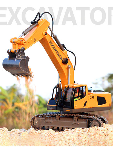 Excavadora Tractor Rc De Juguete, 11 Canales, 1/20, 2.4 Ghzy