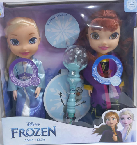 Disney Frozen Muñeca Elsa Y Anna 40cm - Cetro Musical/missi.