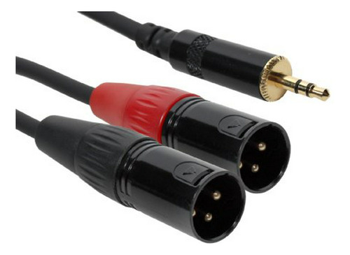Cable Y Xlr 2m A 3.5mm, 15 Pies.
