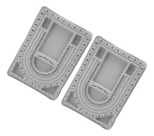 Brazalete Bead Mat, 2 Unidades, Brazalete Gris Flocado