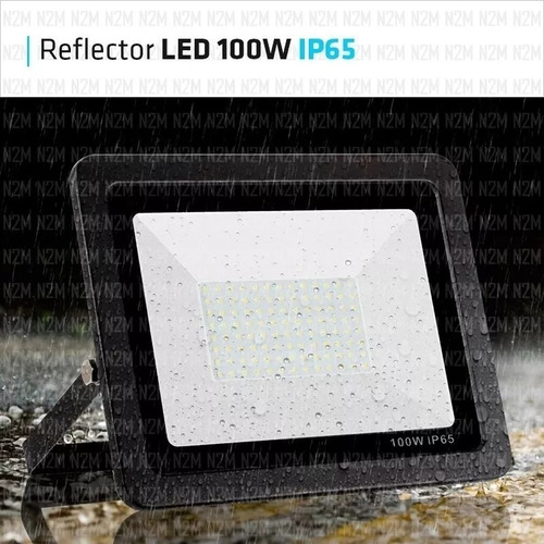 Imagen 4 de 10 de Reflector Led 100w Multiled Alta Potencia Foco Luz Exterior