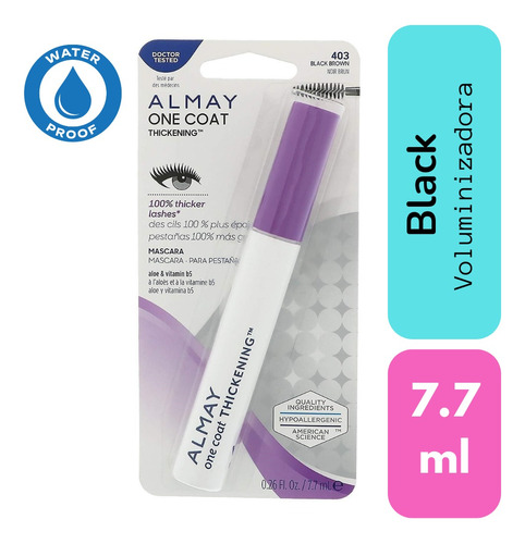 Mascara Pestañina Almay One Coat Thickening 100% Original