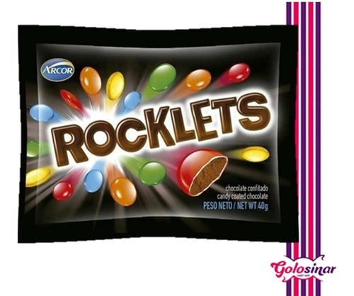 Rocklets Confites De Chocolate 18u X 40g Oferta En Golosinar