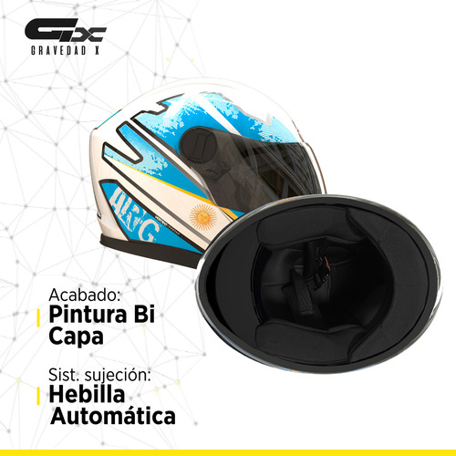 Casco Moto Vertigo Dominium Argentina Ed Limitada. Gravedadx