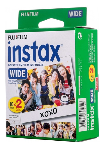 Caja X 20 Film Instax Wide Color Blanco