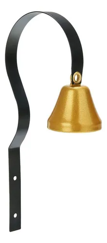 Campainha Retrô De Metal Shopkeepers Bell Montada Na Parede