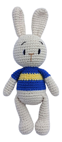 Conejo Amigurumi Con Remera De Boca