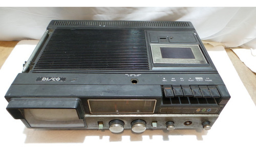 Imagem 5 de 9 de Antiga Tv A Cores Radio E Cassete Marca Disco Dsc 500 Br