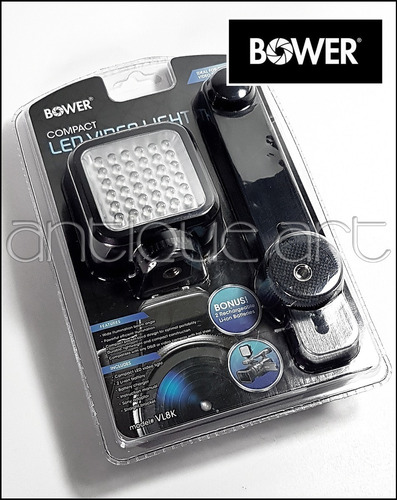 A64 Luz Led Video Bower 36 Brazo Zapata 2 Baterias Cargador (Usado)
