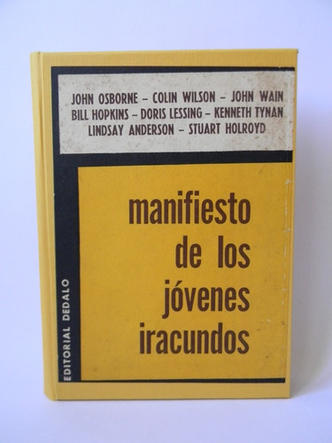 Manifiesto De Los Jóvenes Iracundos Osborne Anderson Wain