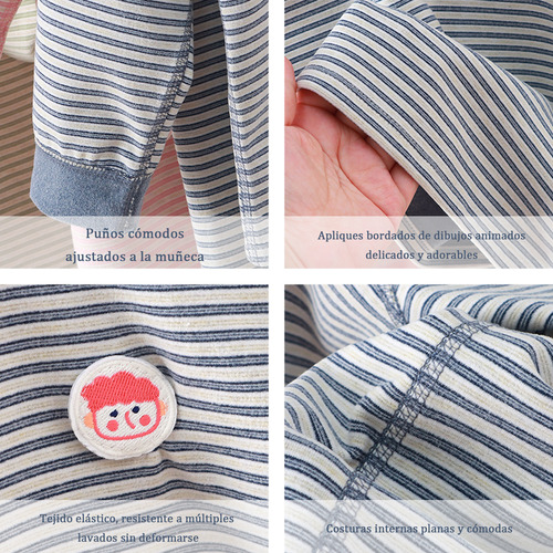 N 2 Piezas Conjunto Casual De Felpa Algodón Para Niño 1-4 B