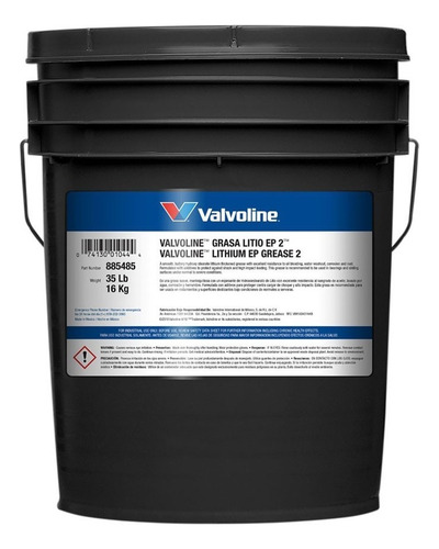 Grasa Valvoline De Litio Ep 2 (cubeta 16 Kg)