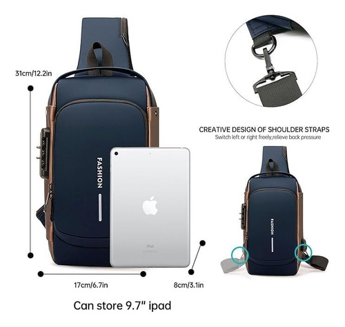 Mochila De Cintura Moderna Multifuncional Con Un Solo Hombro