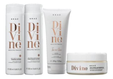 Kit Divine Shampoo + Cond. + Leave-in 10 In 1 + Máscara Braé
