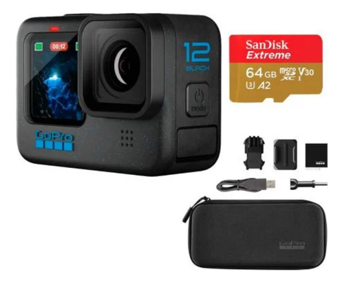 Gopro Hero 12 Black Specialty Memoria + Estuche + Soportes